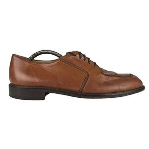 Vito‎ Rufolo Mens Brown 4337-03 Leather Split Toe Lace Up Derby Shoes US 10.5M